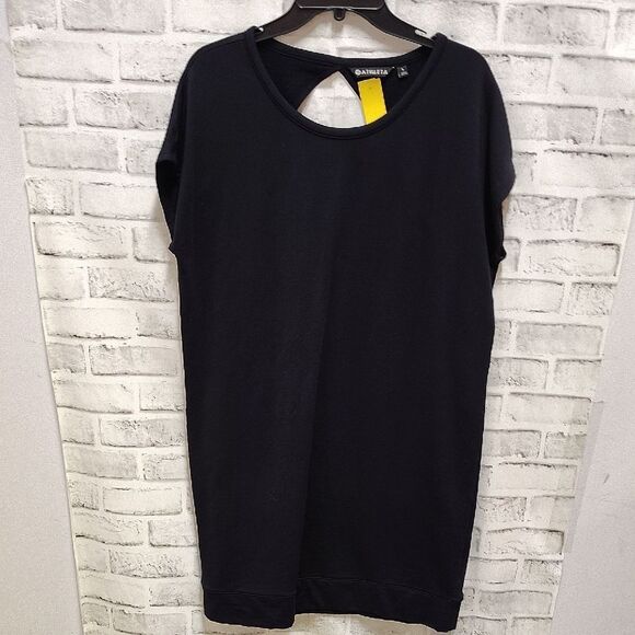 Athleta Black Boxy Cut Out Dress - Picture 1 of 3